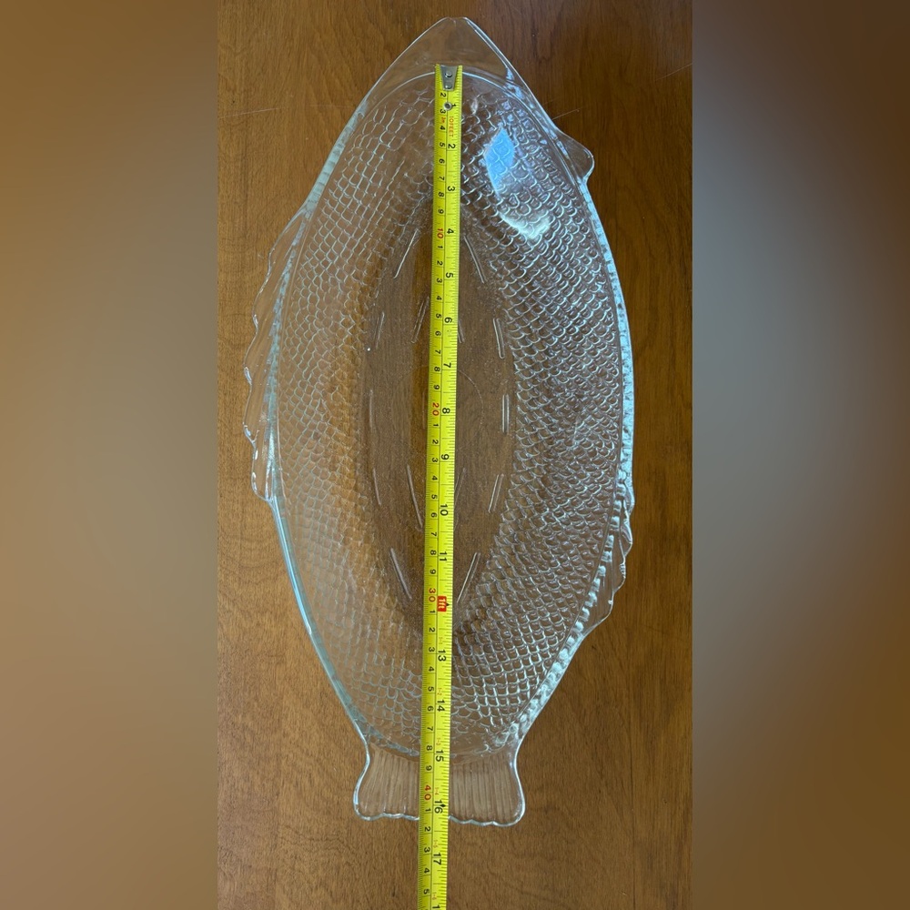 Vintage 18” Glasbake by McGee Glass Fish Baking or Serving Platter - Picture 9 of 11